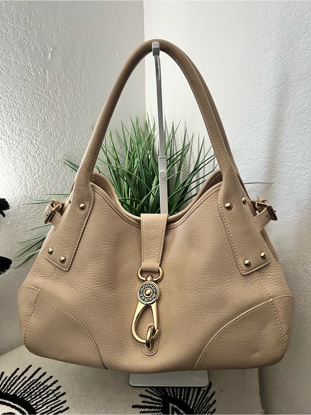 Dooney & Bourke Belvedere Logo Lock Satchel